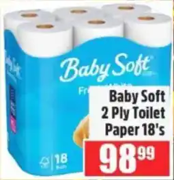 Devland Cash And Carry Baby Soft 2 Ply Toilet Paper offer