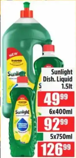 Devland Cash And Carry Sunlight Dish. Liquid offer
