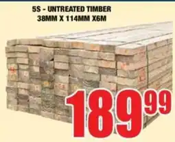 Boxer Build 5S - UNTREATED TIMBER offer