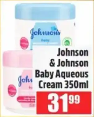 Devland Cash And Carry Johnson & Johnson Baby Aqueous Cream offer