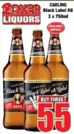 Boxer CARLING Black Label RB offer