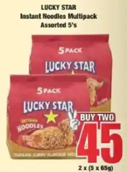 Boxer Lucky Star Instant Noodles Assorted 5's offer