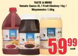 Boxer Taste & More Tomato Sauce / Fruit Chutney / Mayonnaise offer