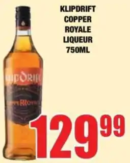 Boxer Liquors Klipdrift Copper Royale Liqueur offer