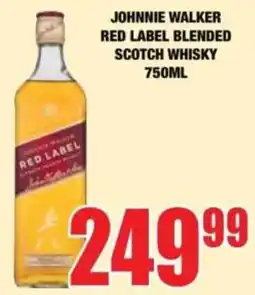 Boxer Liquors JOHNNIE WALKER RED LABEL BLENDED SCOTCH WHISKY offer