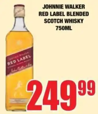 Boxer Liquors JOHNNIE WALKER RED LABEL BLENDED SCOTCH WHISKY offer