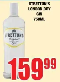 Boxer Liquors Stretton's London Dry Gin offer