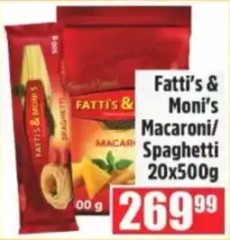 Devland Cash And Carry Fatti's & Moni's Macaroni/Spaghetti offer