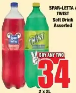 Boxer SPAR-LETTA TWIST Soft Drink Assorted offer