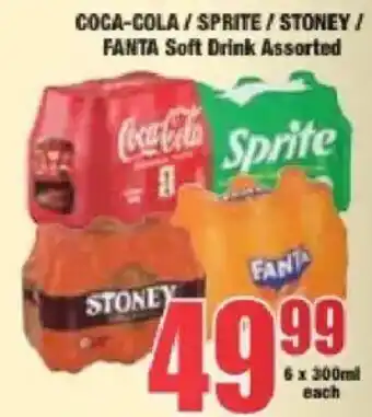 Boxer Coca-Cola / Sprite / Stoney / Fanta Soft Drink Assorted offer