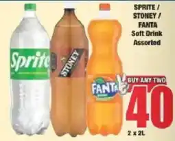 Boxer Sprite / Stoney / Fanta Soft Drink Assorted offer