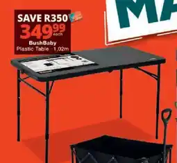 Checkers BushBaby Plastic Table offer