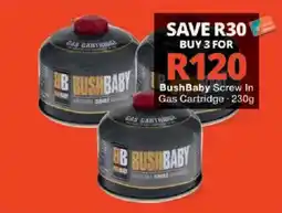 Checkers BushBaby Screw In Gas Cartridge offer