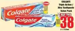 Boxer Colgate Triple Action / Xtra Toothpaste offer