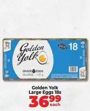 Food Lover's Market Golden yolk - large eggs 18s offer