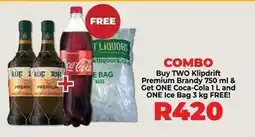 Food Lover's Market Klipdrift - premium brandy & coca-cola & ice bag offer