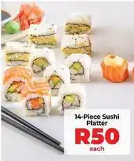 Food Lover's Market 14-piece sushi platter offer