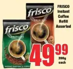 Boxer FRISCO Instant Coffee Refill Assorted offer
