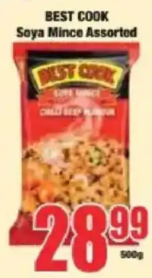 Boxer BEST COOK Soya Mince Assorted offer