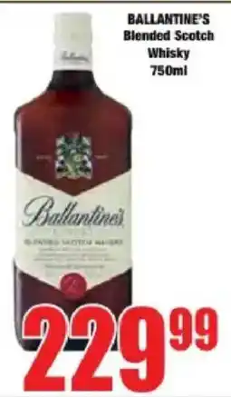Boxer Ballantine's Blended Scotch Whisky offer