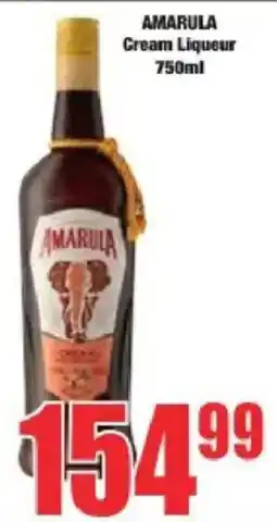 Boxer AMARULA Cream Liqueur offer