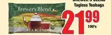 Boxer Brewer's blend tagless teabags offer
