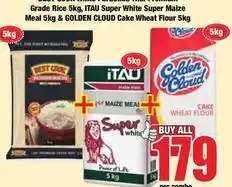 Boxer Super white - grade rice, super maize meal, cake wheat flour offer
