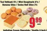 Boxer Mini - taxi vetkoek / doughnuts / banana slice / swiss roll slice offer