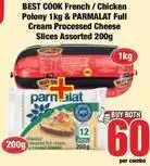 Boxer Parmalat - best cook french / chicken polony & parmalat full cream processed cheese slices offer