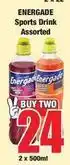 Boxer Energade - sports drink offer