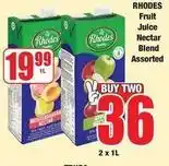 Boxer Rhodes - fruit juice nectar blend offer