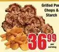 Boxer Grilled pork chops & starch offer