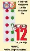 Boxer Frimax - flavoured lollies assorted 5's offer