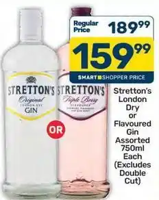 Pick n Pay Liquor Stretton's - london dry or flavoured gin offer