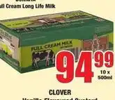 Boxer Clover - full cream long life milk offer