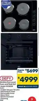 Pick n Pay Hypermarket Defy - slimline eye level oven and hob set model dc8836 offer