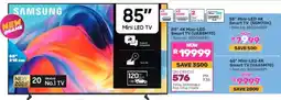 Game Samsung 85" 4K Mini-LED Smart TV offer