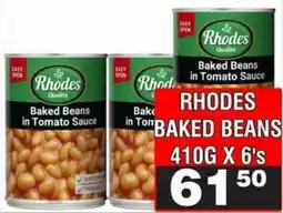 Advance Cash n Carry Rhodes Baked Beans in Tomato Sauce offer