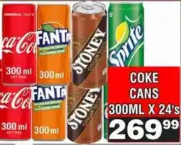 Advance Cash n Carry Coke Cans offer