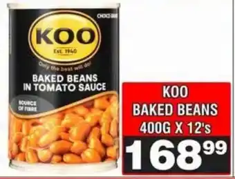 Advance Cash n Carry KOO BAKED BEANS IN TOMATO SAUCE offer