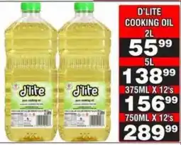Advance Cash n Carry D'LITE COOKING OIL offer