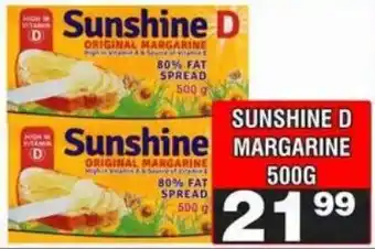 Advance Cash n Carry Sunshine D Original Margarine offer