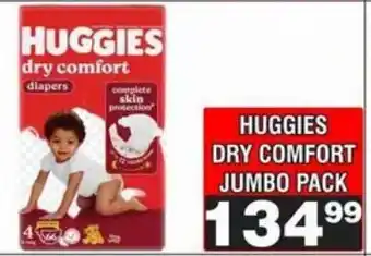 HUGGIES dry comfort diapers