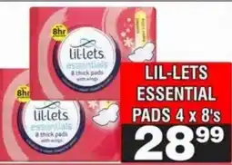 Advance Cash n Carry LIL-LETS ESSENTIAL PADS offer