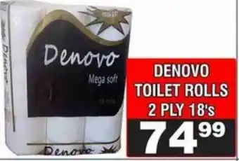 Advance Cash n Carry DENOVO TOILET ROLLS offer