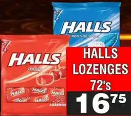 Advance Cash n Carry Halls Lozenges offer