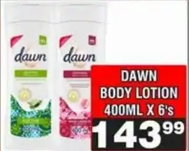 Advance Cash n Carry Dawn Body Lotion offer