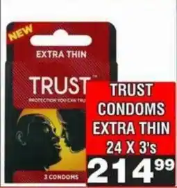 Advance Cash n Carry TRUST CONDOMS EXTRA THIN offer