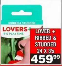 Advance Cash n Carry LOVERS+ RIBBED & STUDDED offer