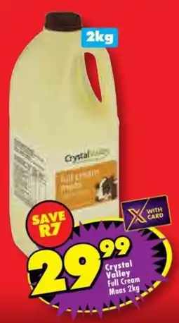 Shoprite Crystal Valley Full Cream Maas offer